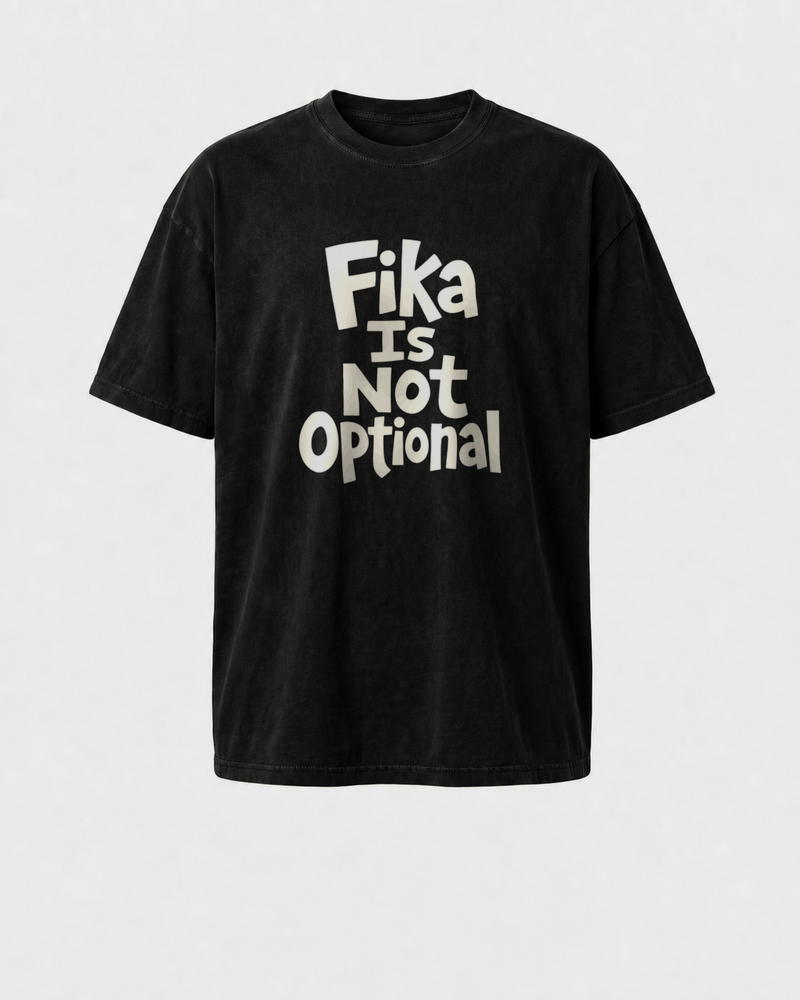 Fika Is Not Optional washed tee