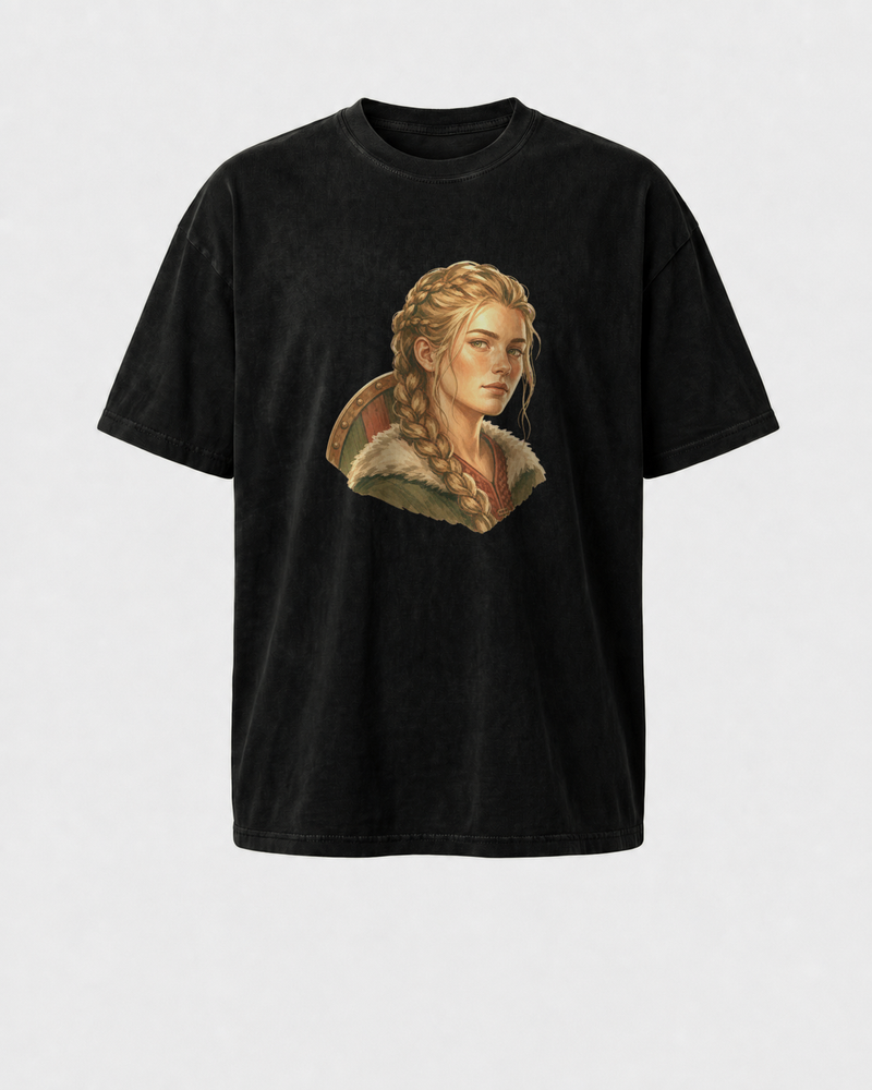 Shieldmaiden washed tee