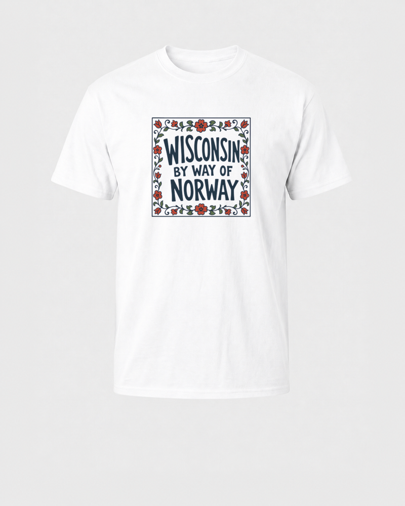Wisconsin, By Way of Norway tee