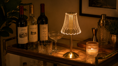 Aurora Crystal-Effect Cordless LED Lamp