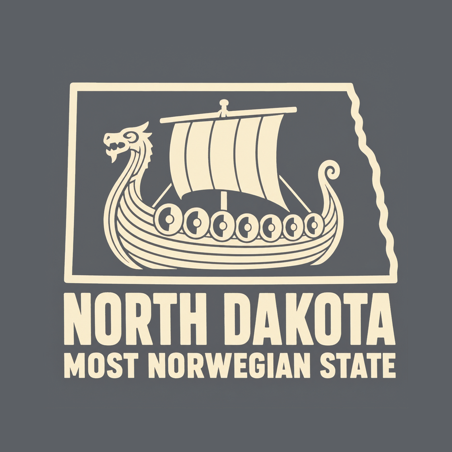 North Dakota, Most Norwegian State in America artwork