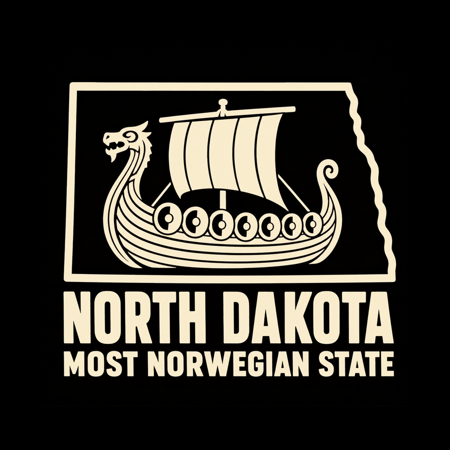 North Dakota, Most Norwegian State in America artwork