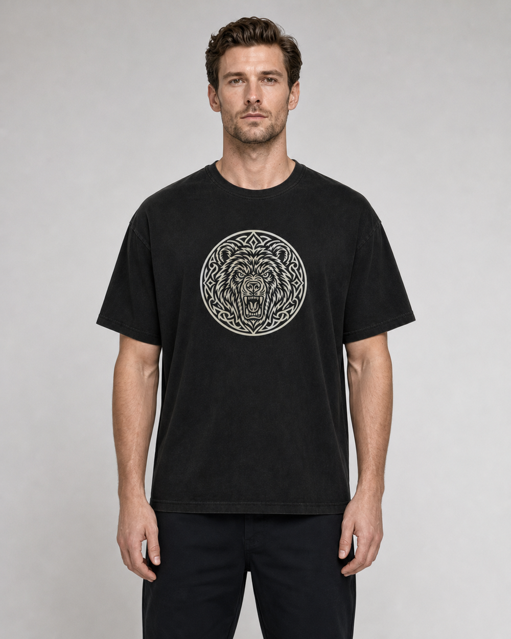 Berserker Bear Crest washed tee