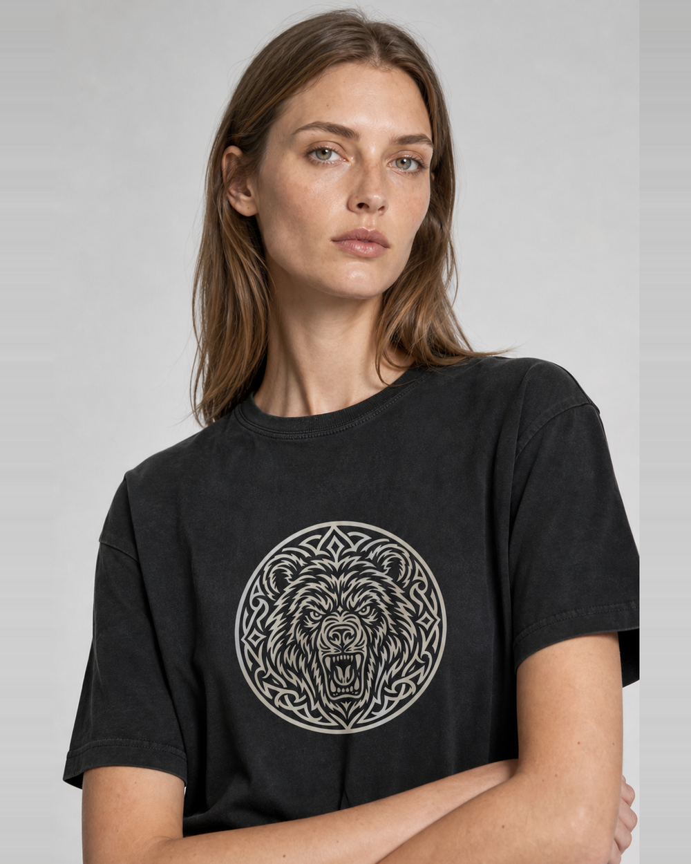 Berserker Bear Crest washed tee