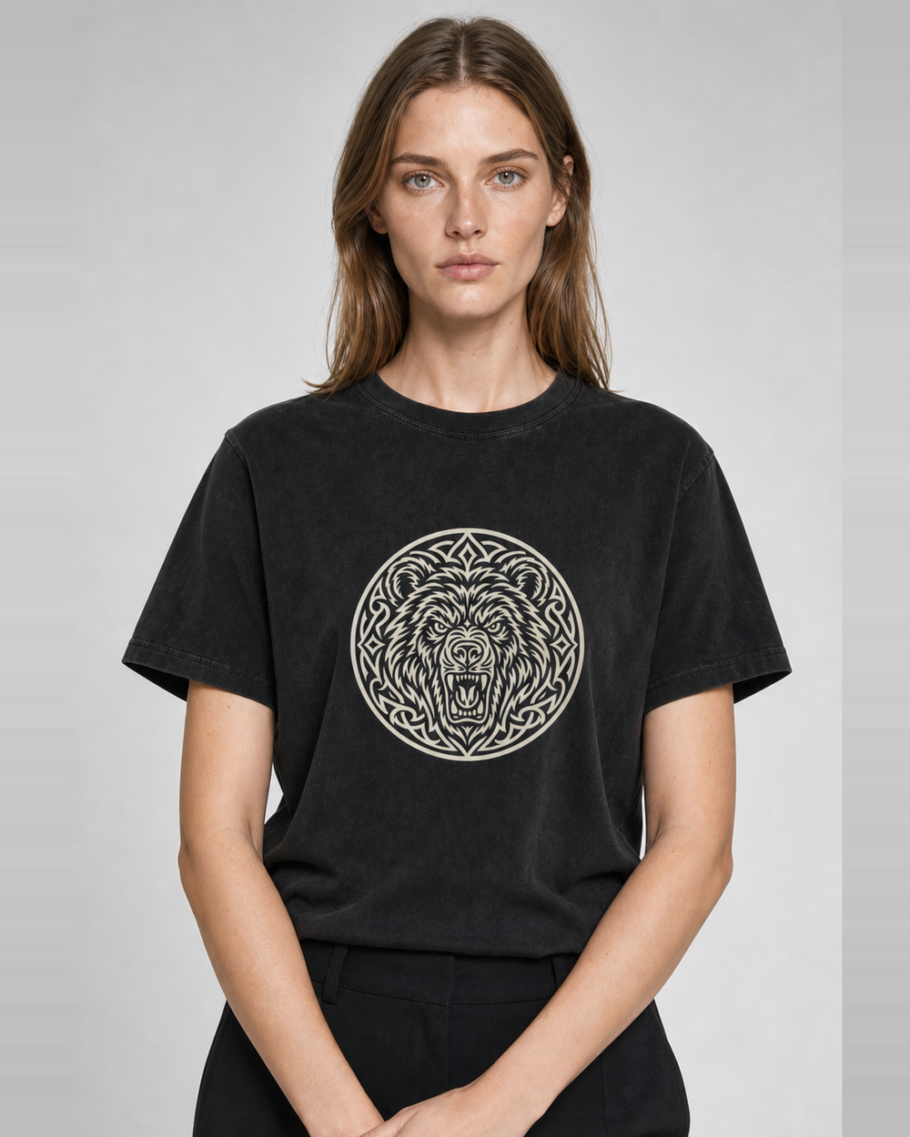 Berserker Bear Crest washed tee