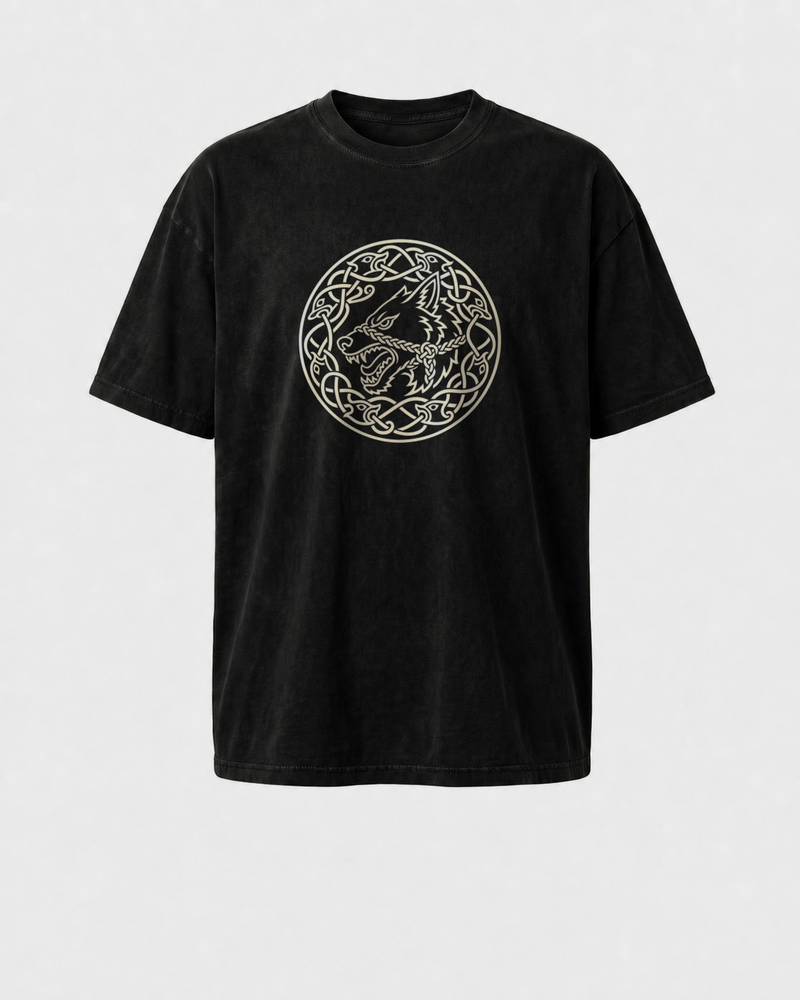 Fenrir, the Bound Wolf washed tee