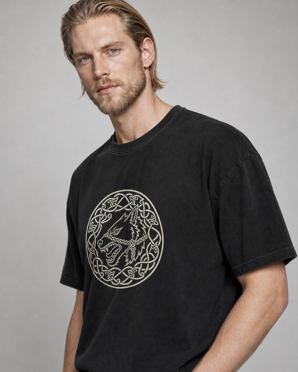 Fenrir, the Bound Wolf washed tee