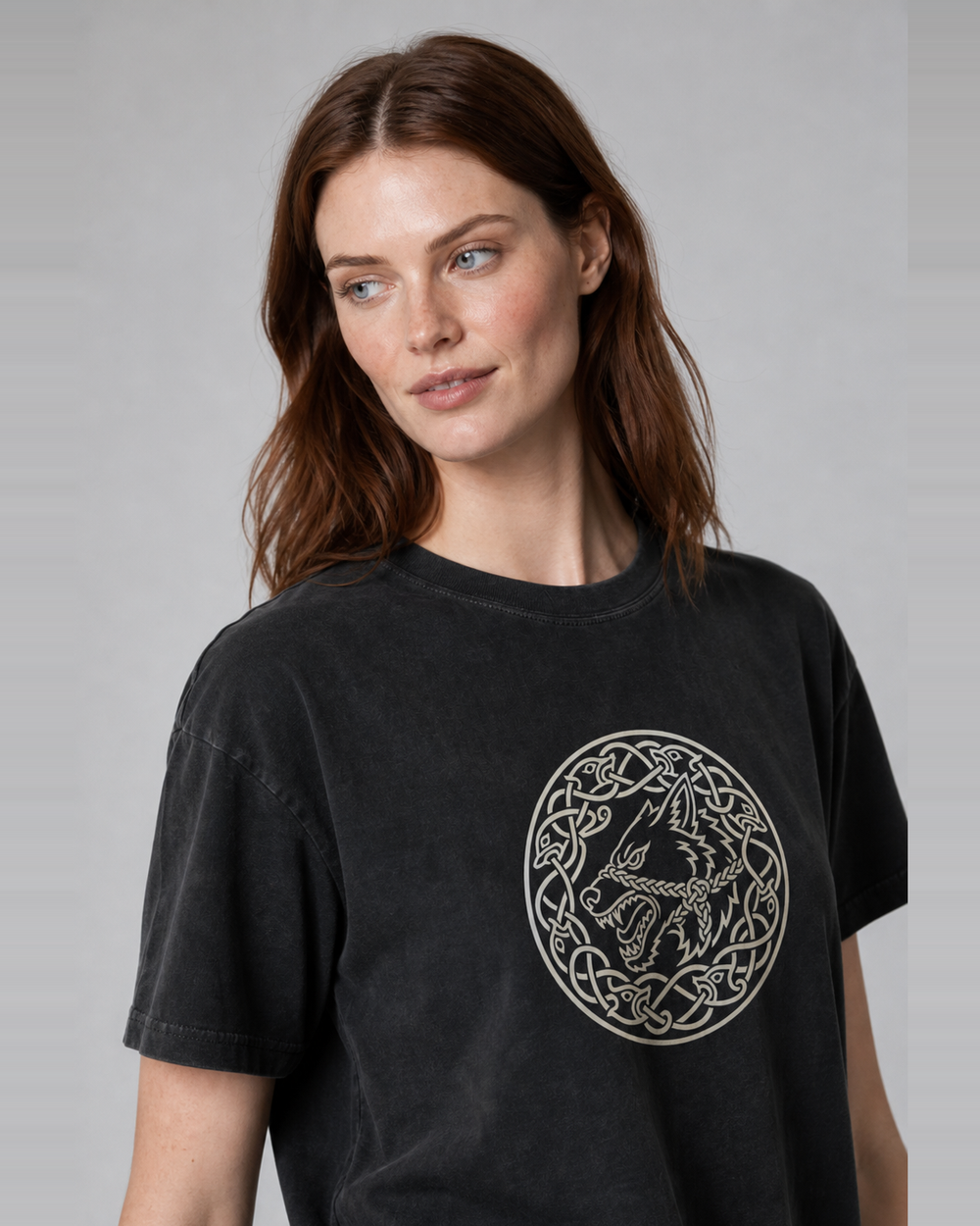 Fenrir, the Bound Wolf washed tee