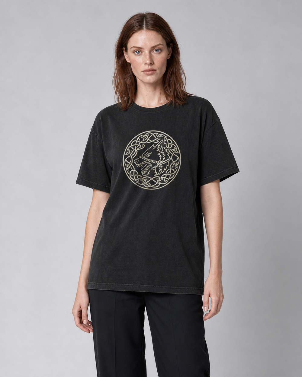 Fenrir, the Bound Wolf washed tee