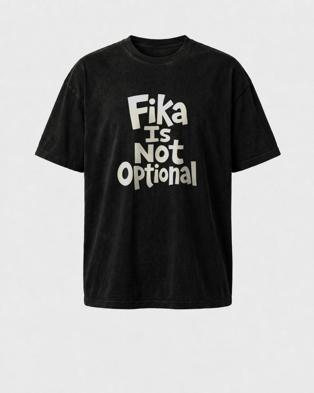 Fika Is Not Optional washed tee