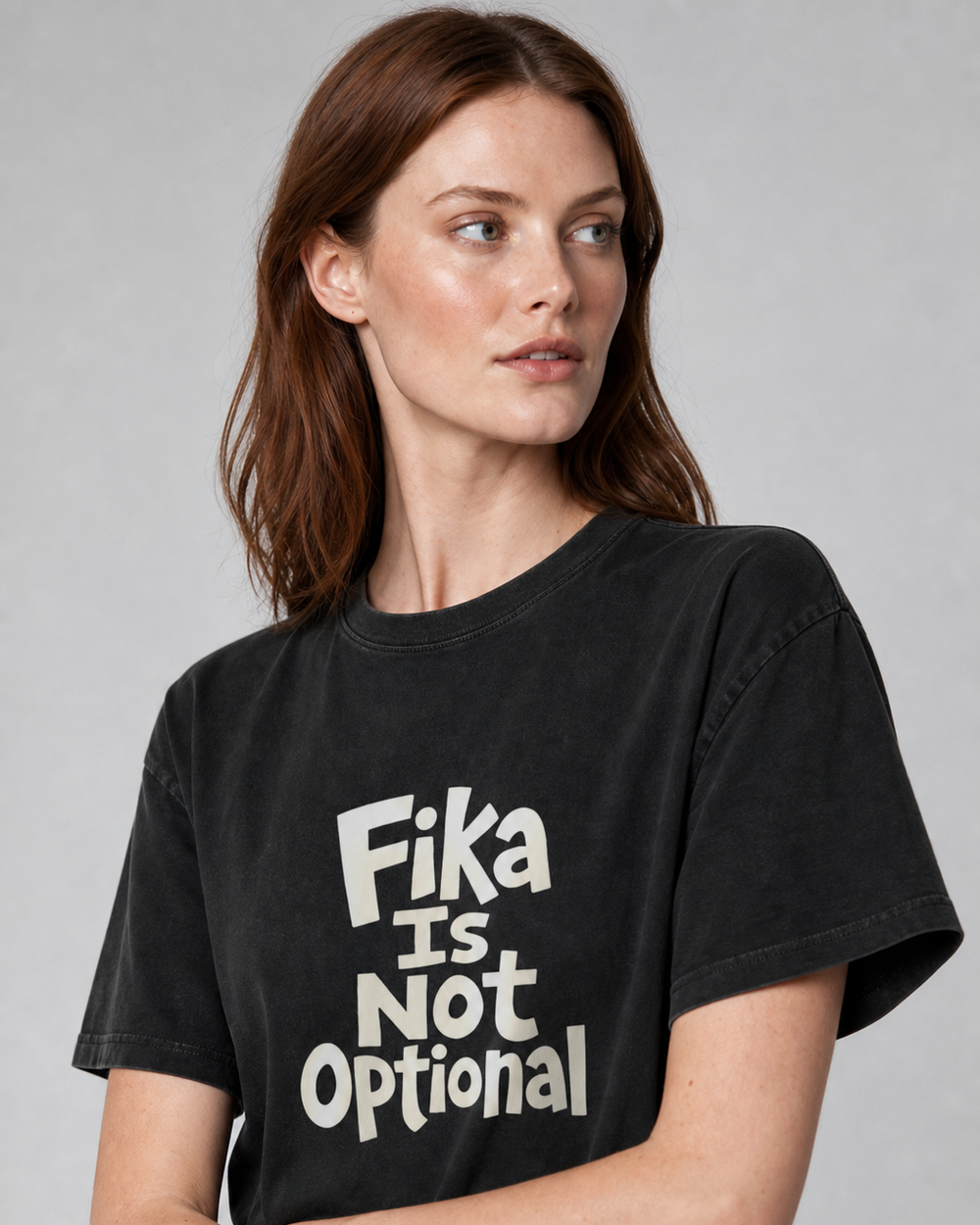 Fika Is Not Optional washed tee