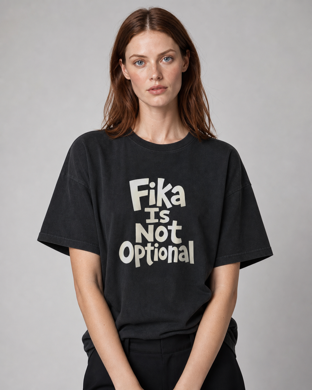 Fika Is Not Optional washed tee