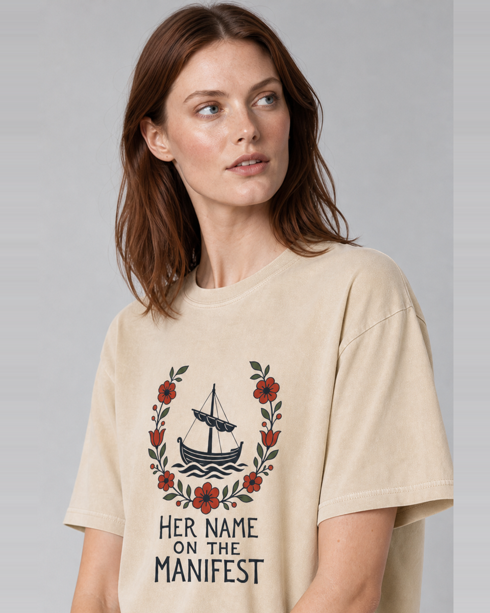 Her Name on the Manifest washed tee