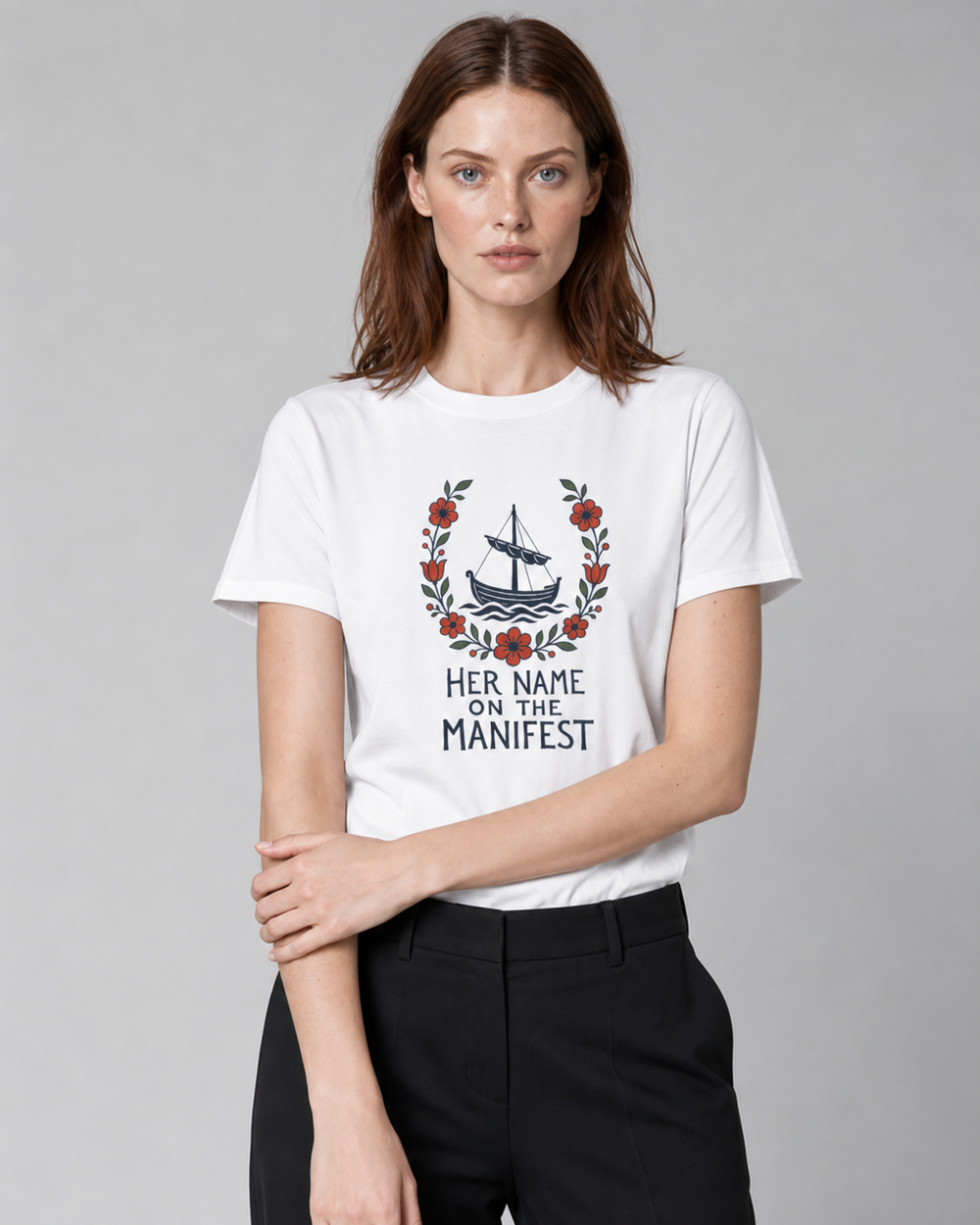Her Name on the Manifest tee