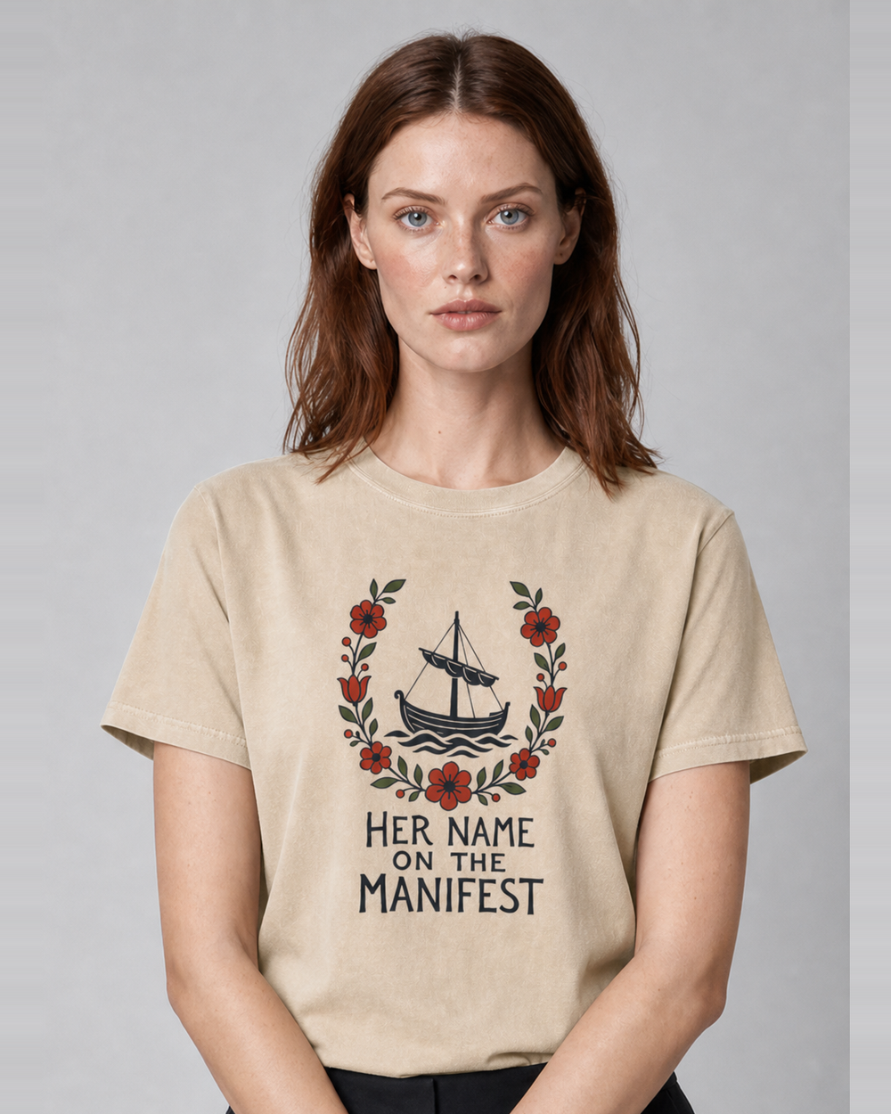 Her Name on the Manifest washed tee
