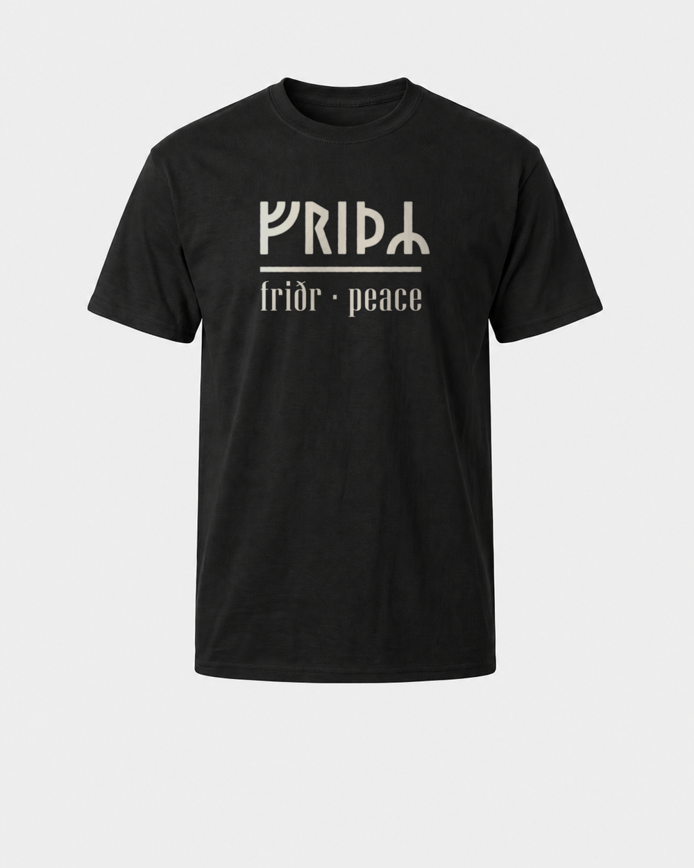tee black front