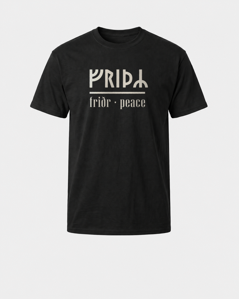 tee black front