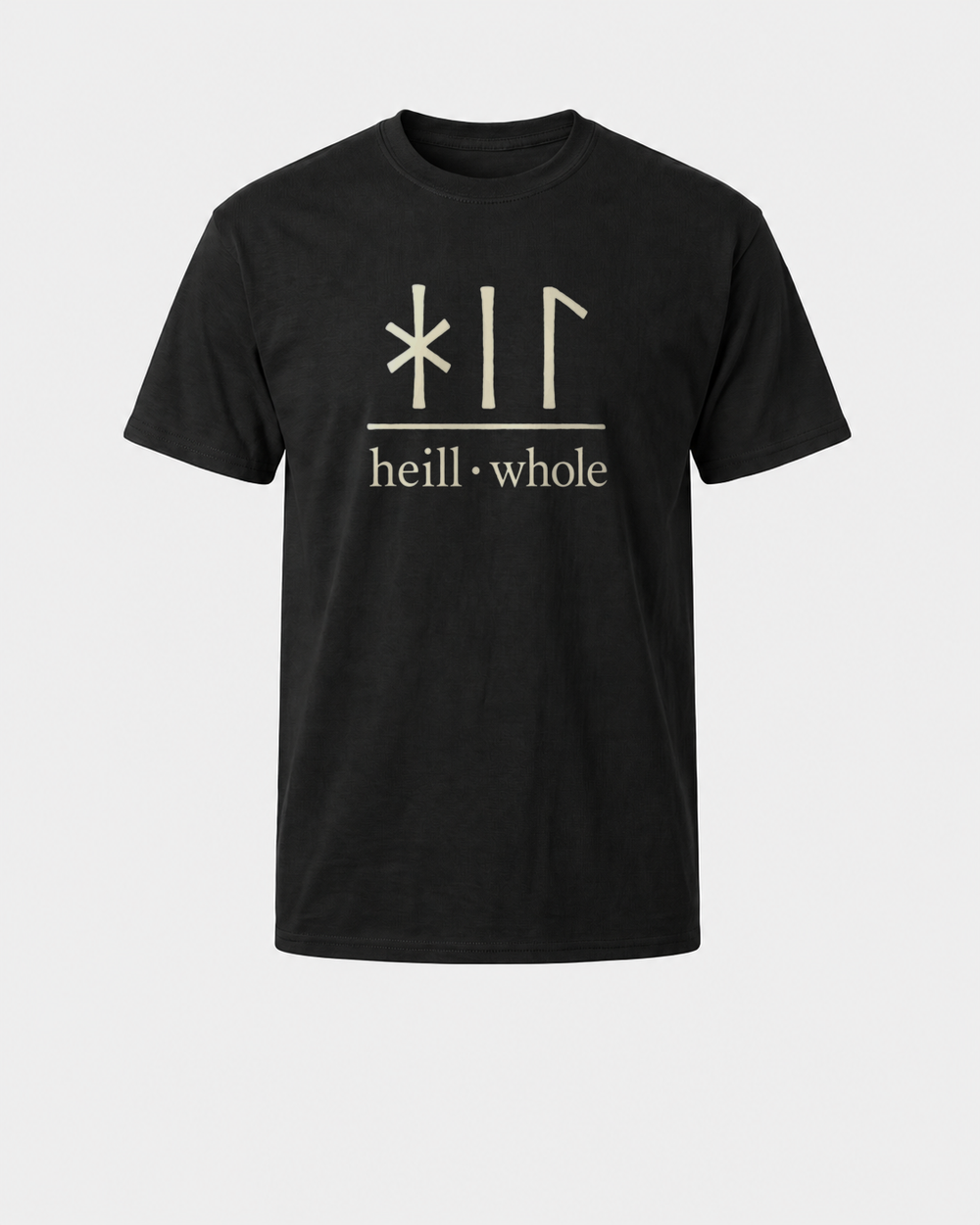 tee black front