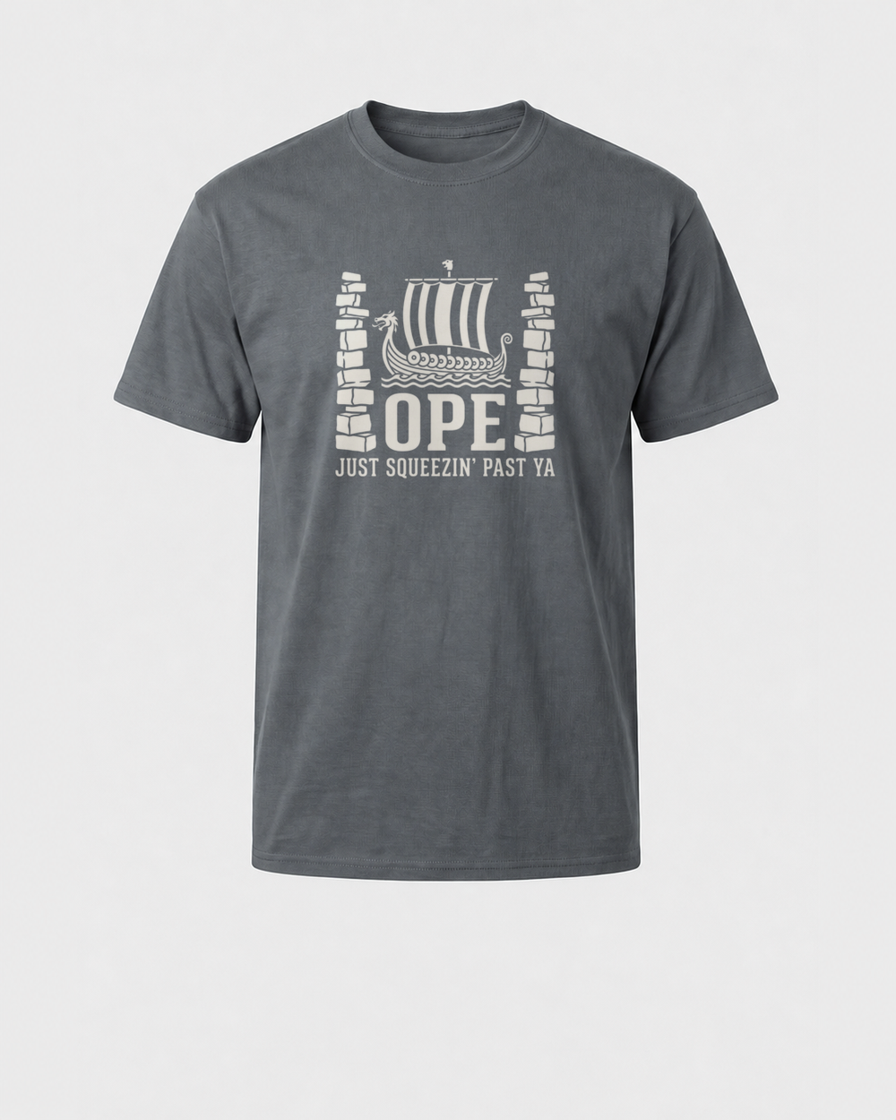 tee charcoal front