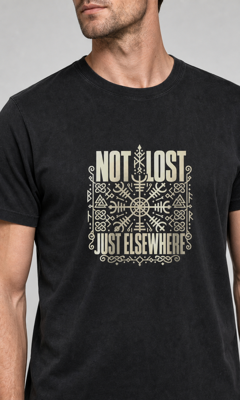 Not Lost, Just Elsewhere washed tee