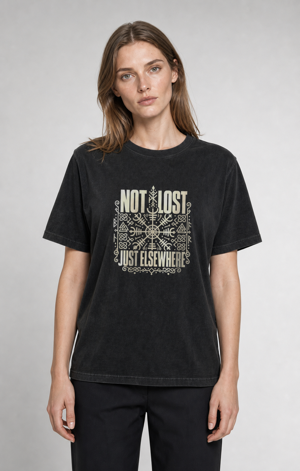 Not Lost, Just Elsewhere washed tee