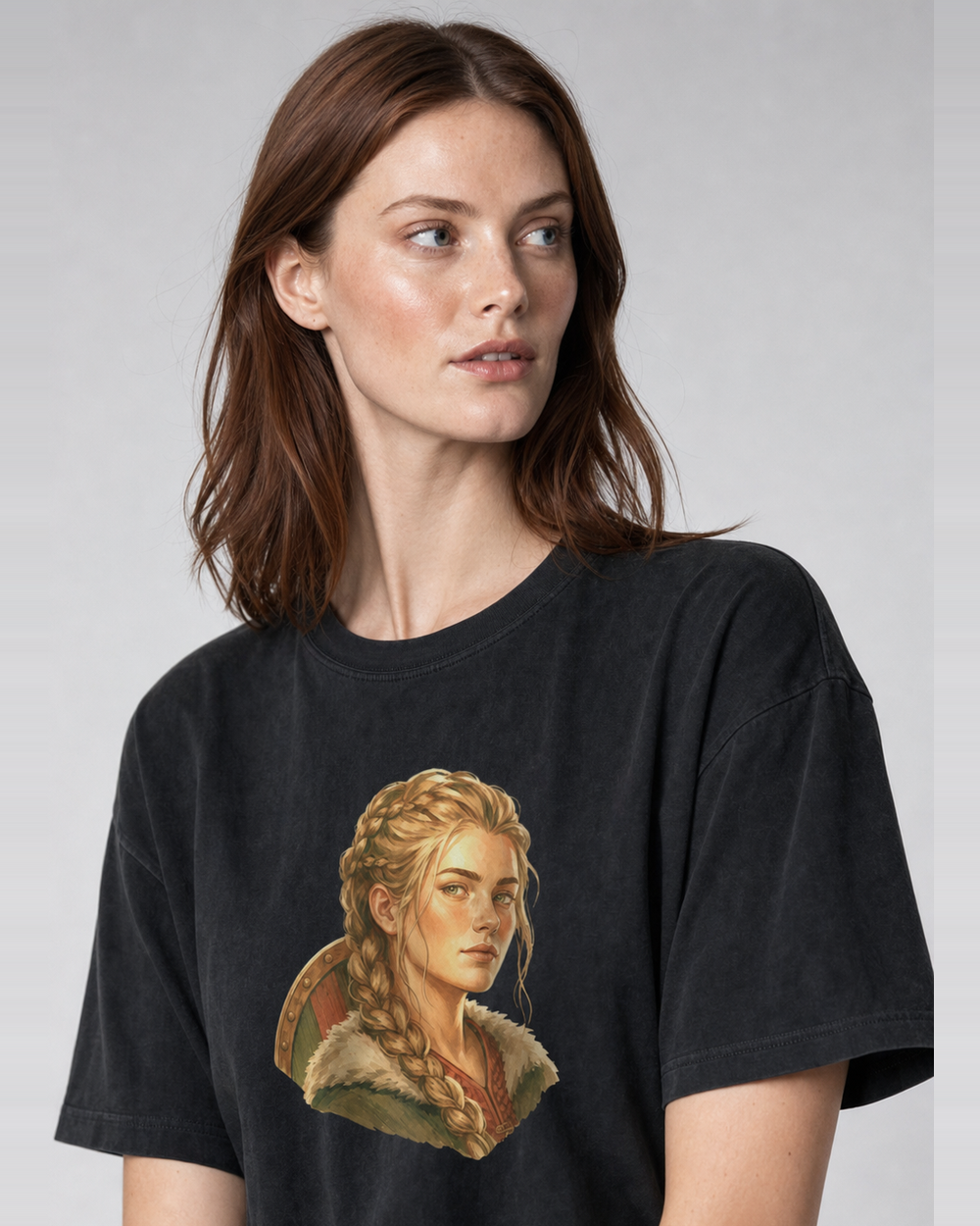 Shieldmaiden washed tee