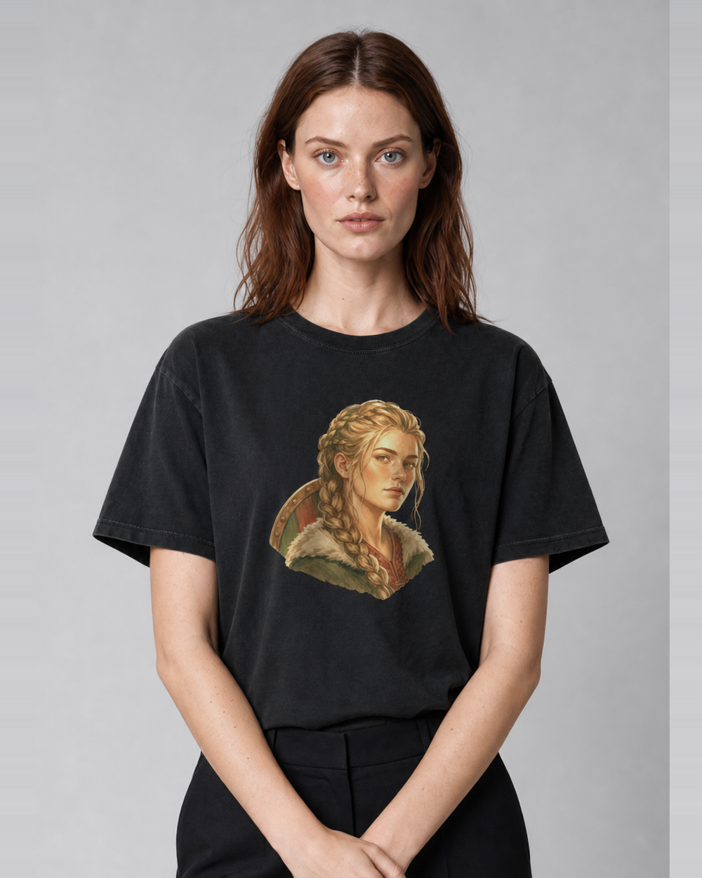 Shieldmaiden washed tee
