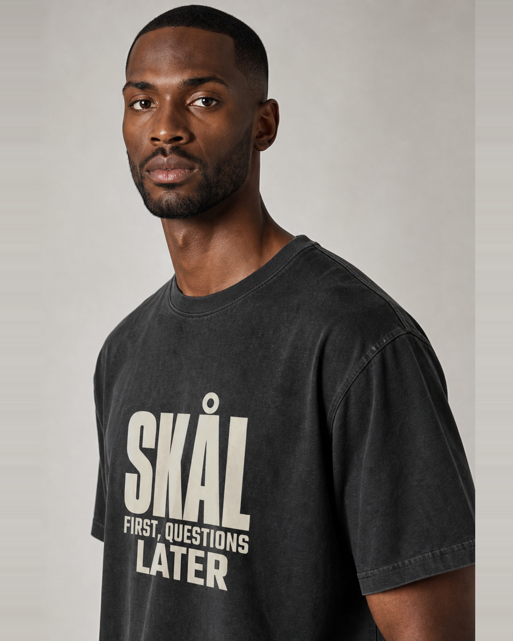 Skål First, Questions Later washed tee
