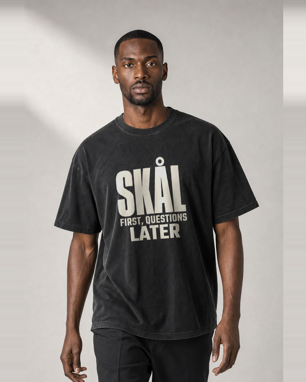 Skål First, Questions Later washed tee
