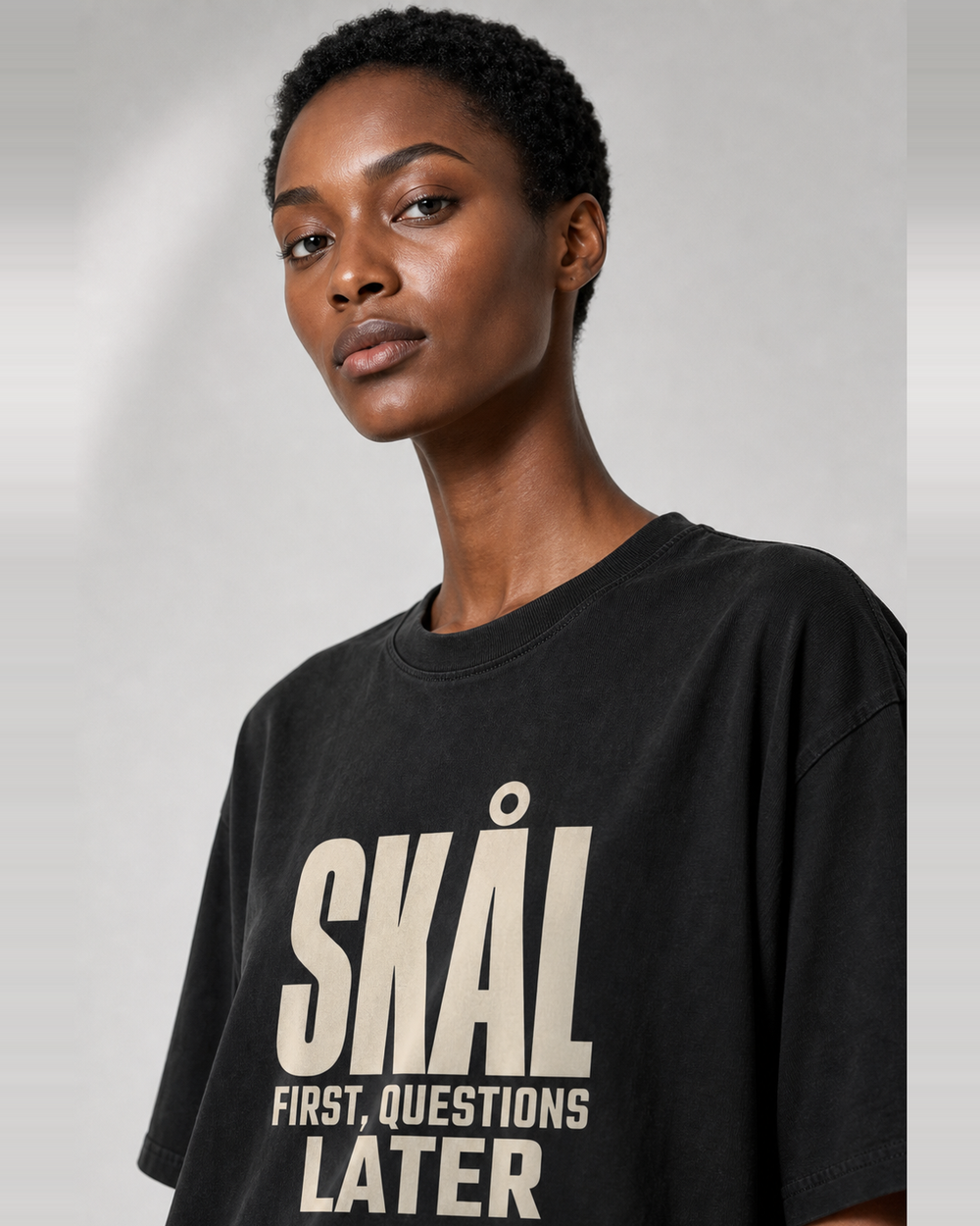 Skål First, Questions Later washed tee