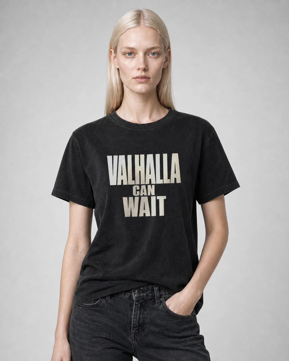 Valhalla Can Wait washed tee