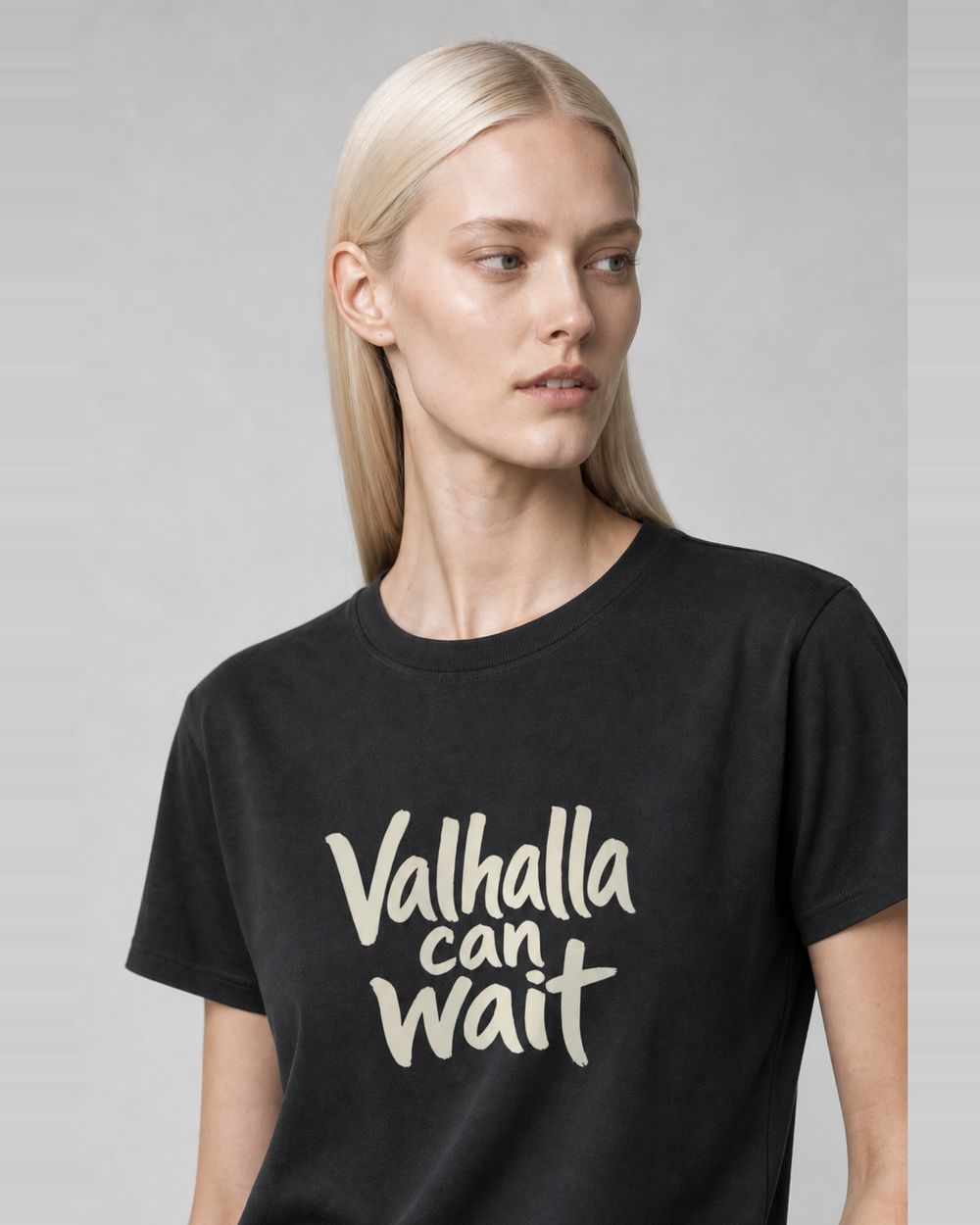 Valhalla Can Wait · Hand-Lettered tee