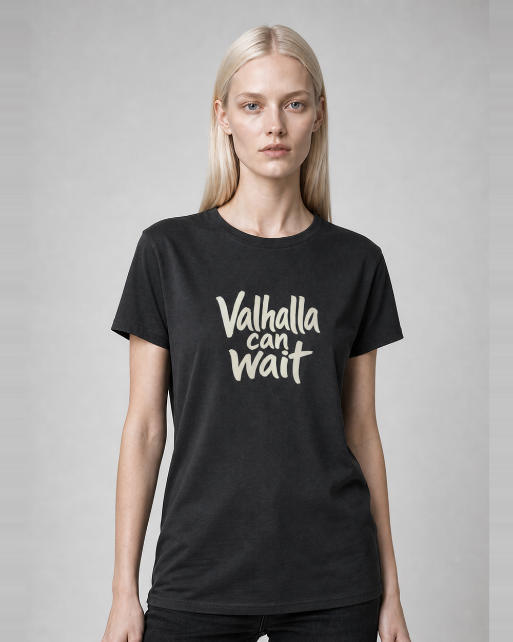 Valhalla Can Wait · Hand-Lettered tee