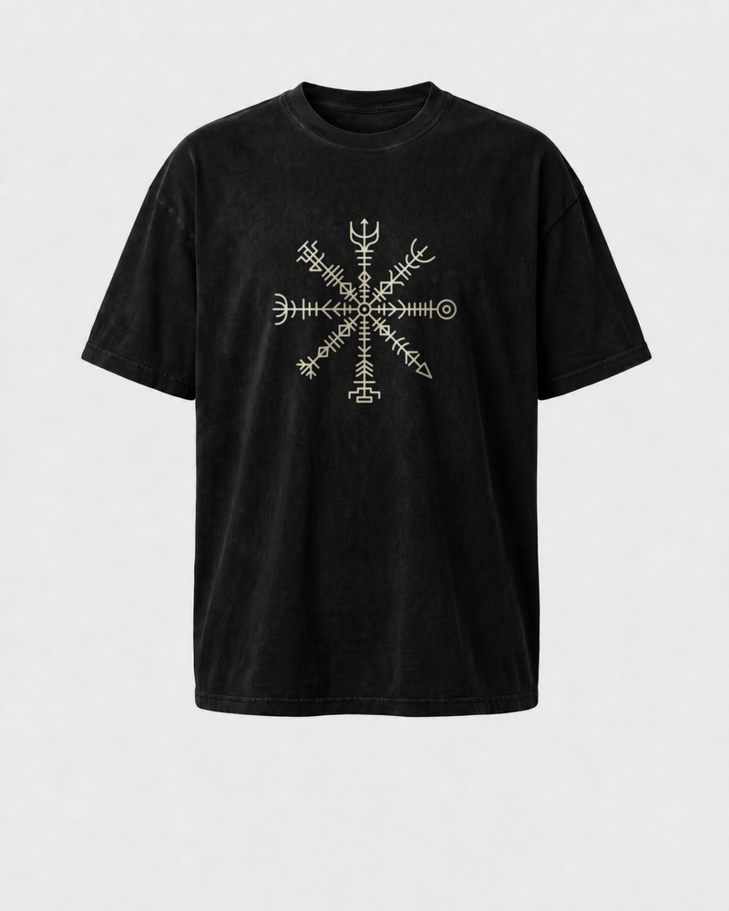 Vegvísir · Iceland, 1611 washed tee