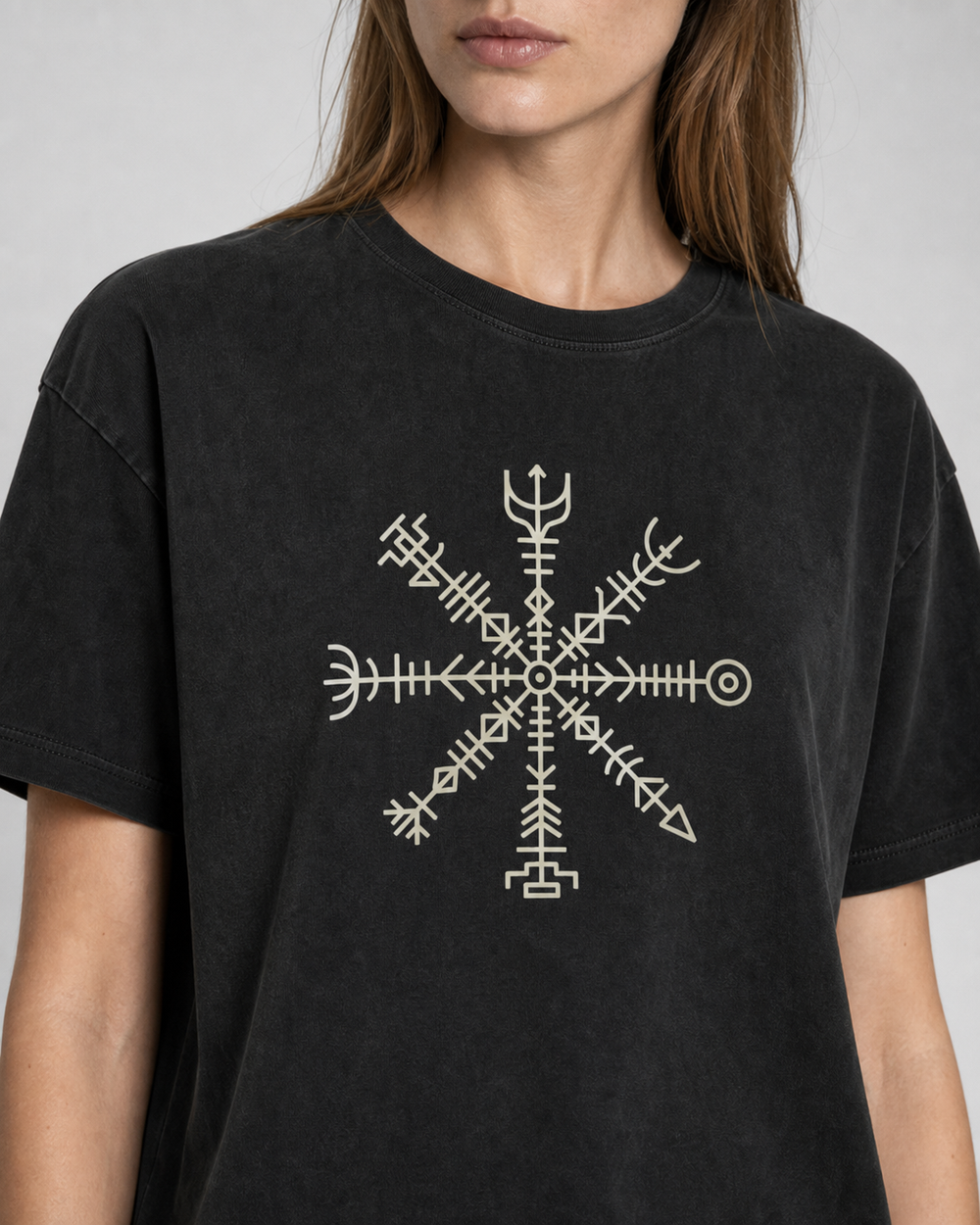 Vegvísir · Iceland, 1611 washed tee