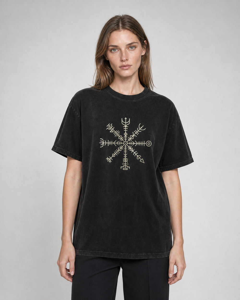 Vegvísir · Iceland, 1611 washed tee