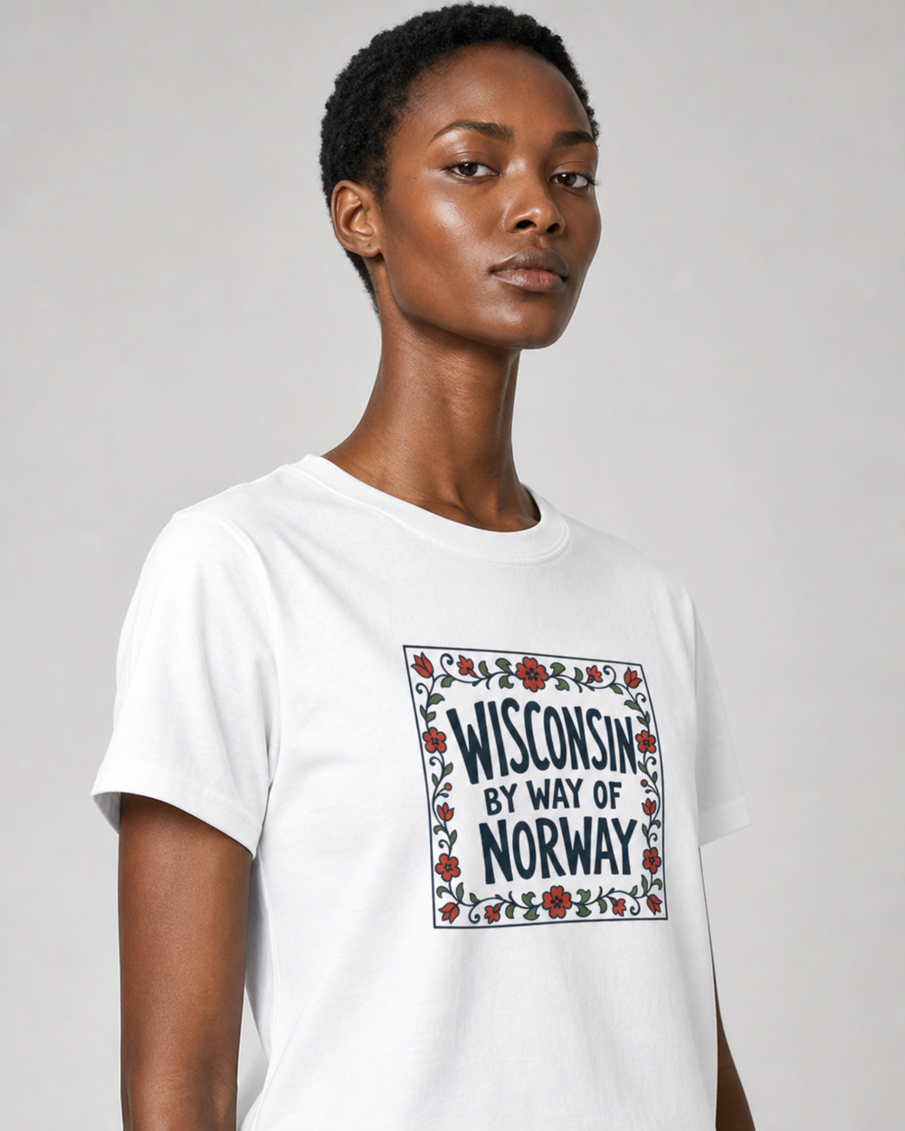 Wisconsin, By Way of Norway tee