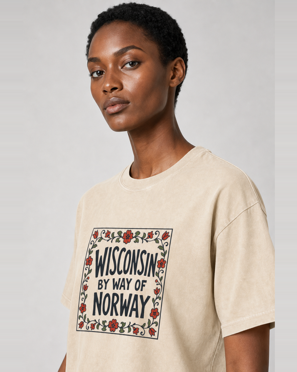Wisconsin, By Way of Norway washed tee
