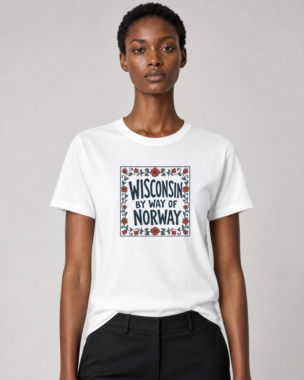 Wisconsin, By Way of Norway tee