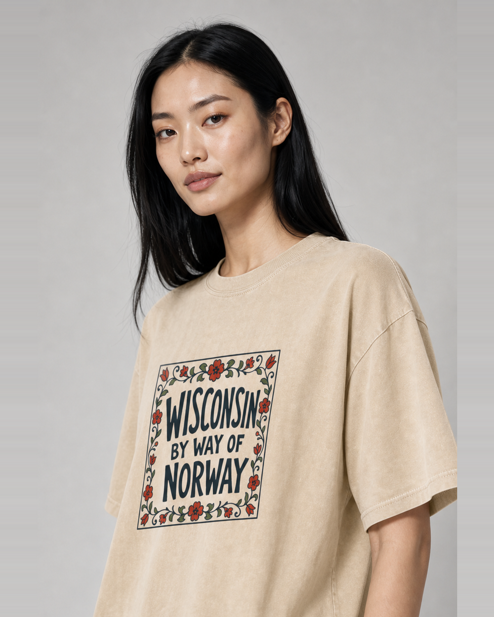 Wisconsin, By Way of Norway washed tee