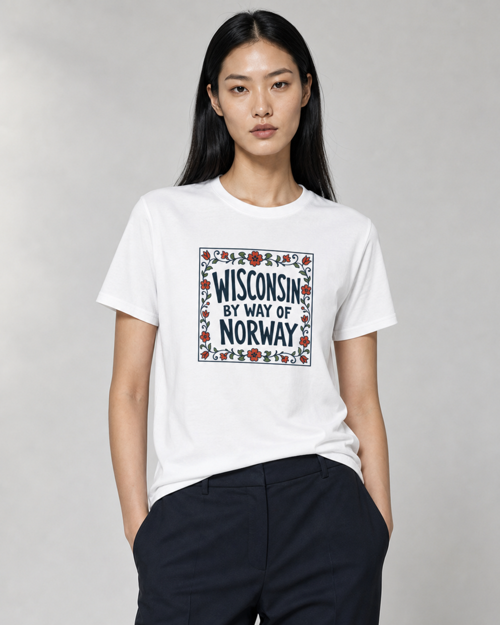 Wisconsin, By Way of Norway tee