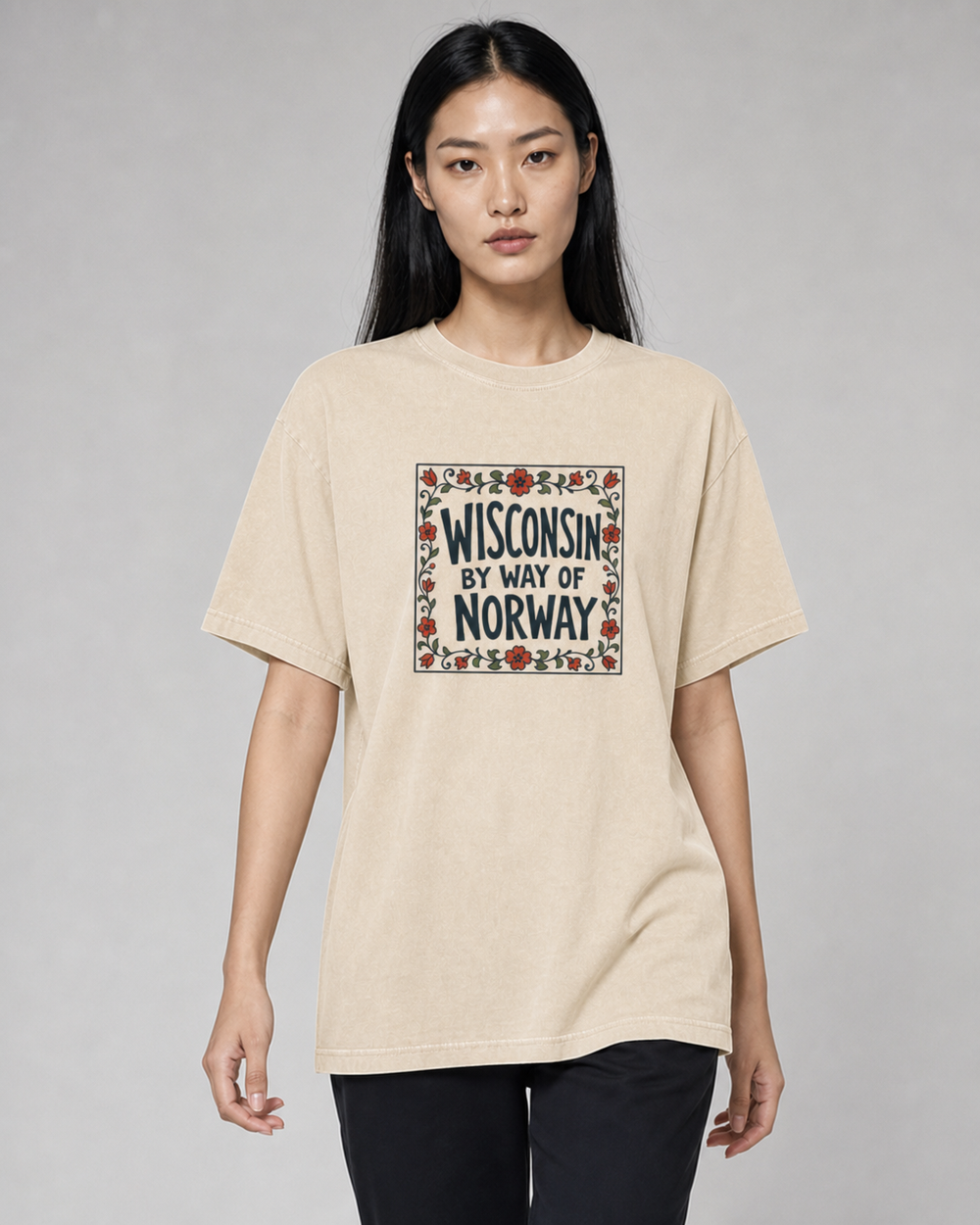Wisconsin, By Way of Norway washed tee