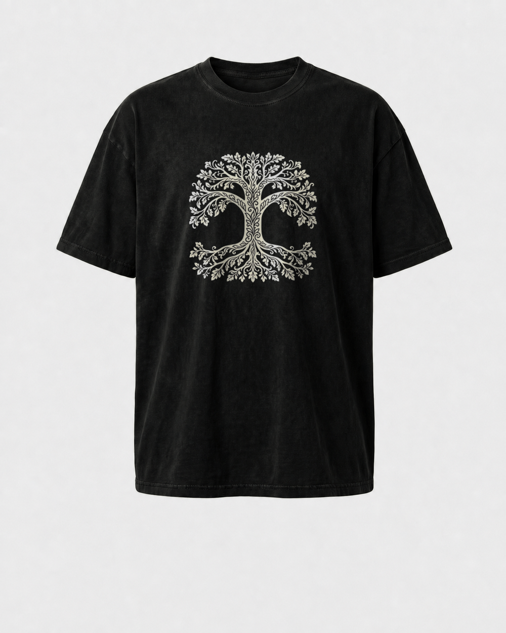 Nine Worlds, One Tree washed tee
