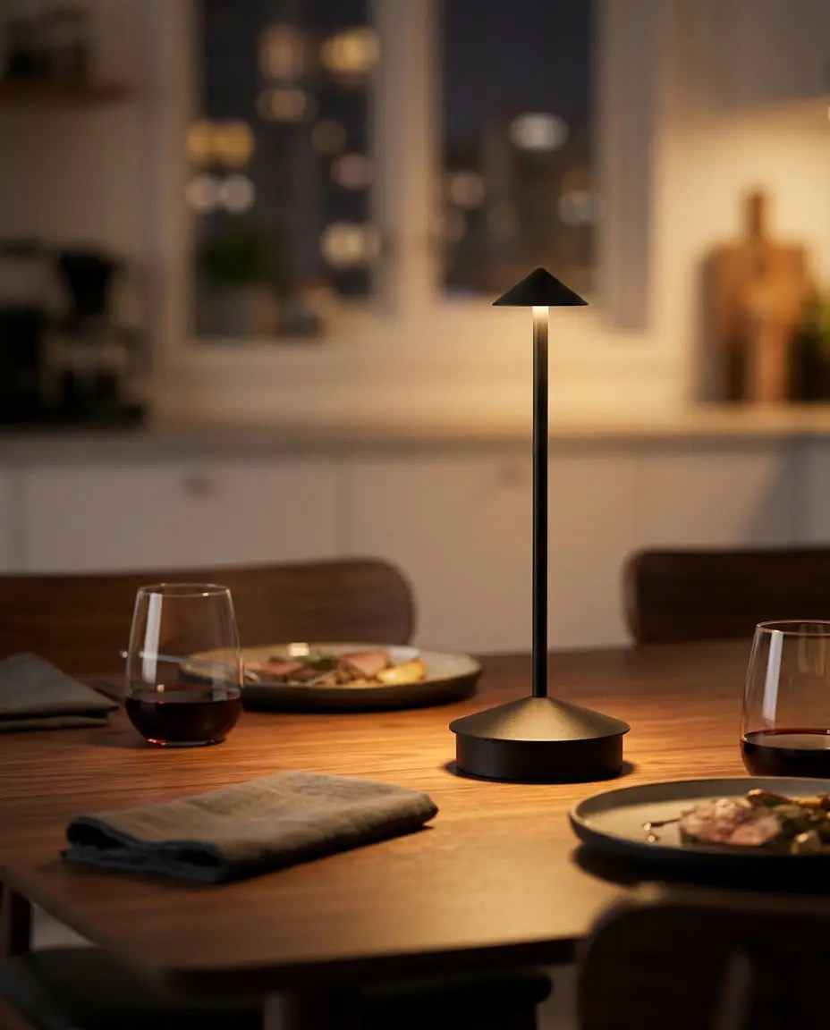 Dinner table with NordenLux lamp